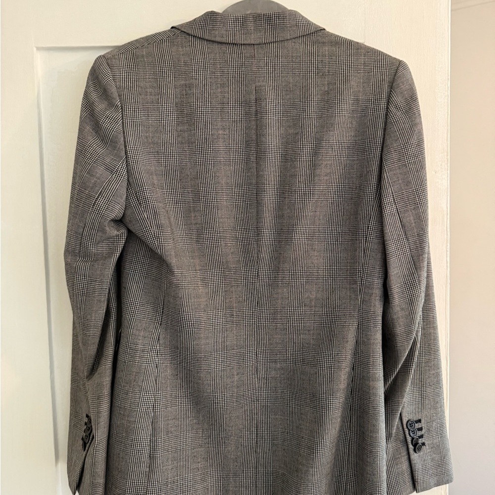 Brooks Brothers Charcoal Plaid Blazer Gray - Picture 3 of 3